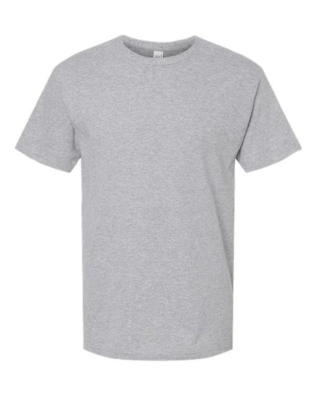 Gray Embroidery t-shirt on a white background