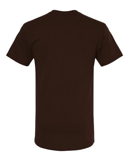 Plain brown Embroidery -shirt on a white background