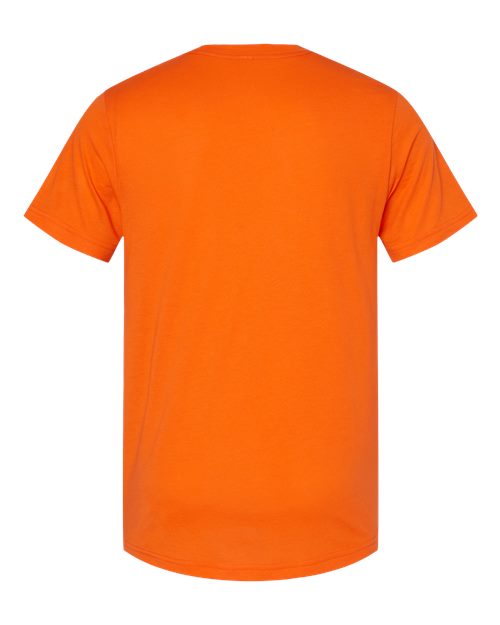 Orange Embroidery t-shirt on a white background