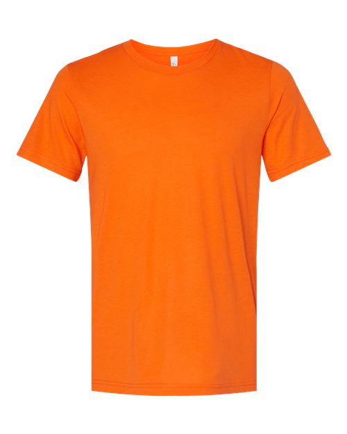 Orange Embroidery t-shirt on a white background