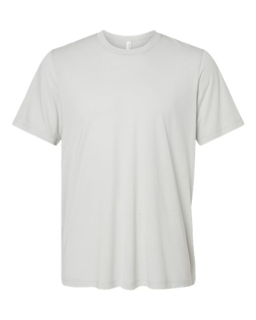 Plain white Embroidery t-shirt on a white background