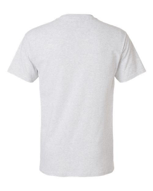 Plain white Embroidery t-shirt on a white background