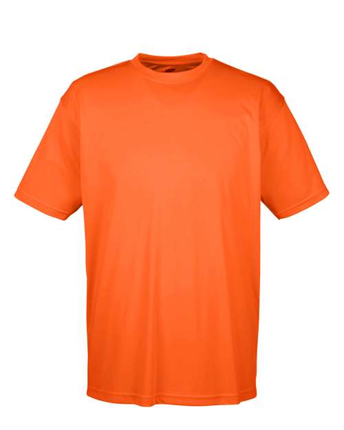 Orange Embroidery t-shirt on a white background