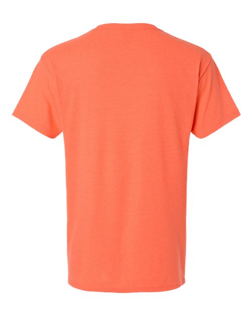 Embroidery Orange t-shirt on a white background