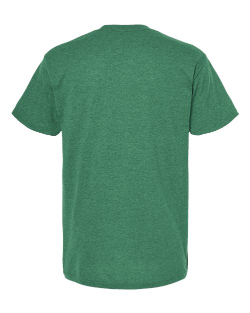 Green Embroidery t-shirt on a white background