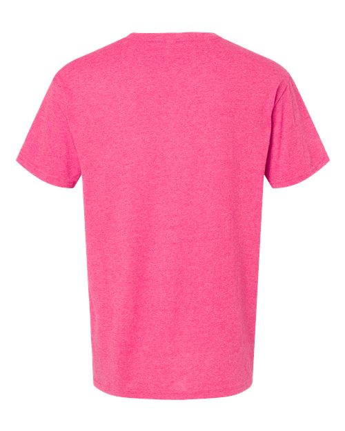 Embroidery Pink t-shirt on a white background