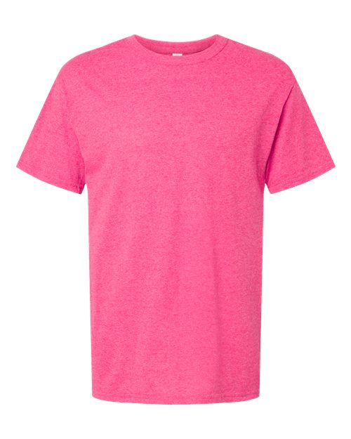 Embroidery Pink t-shirt on a white background
