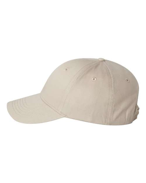 Beige baseball Embroidery cap on a white background
