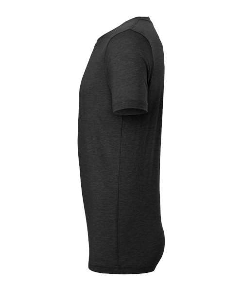 Black Embroidery t-shirt on a white background