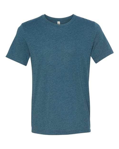 Blue Embroidery t-shirt on a white background
