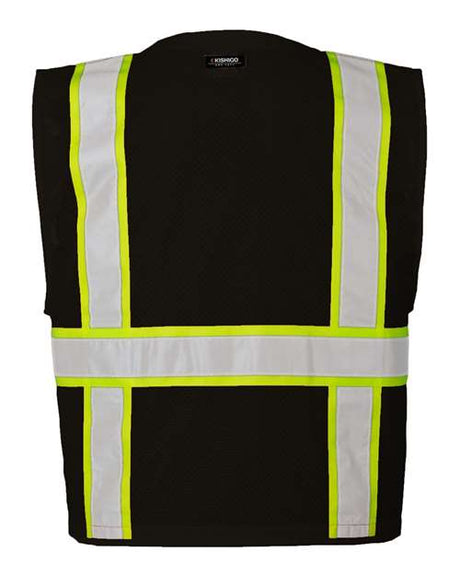 Kishigo Unisex EV Series® Enhanced Visibility Multi-Pocket Mesh Vest