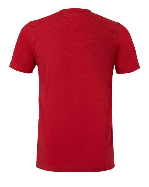 Red Embroidery t-shirt on a white background