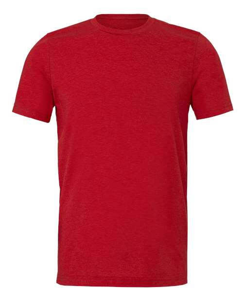 Red Embroidery t-shirt on a white background