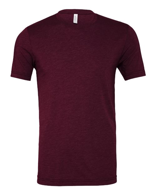 Maroon Embroidery t-shirt on a white background