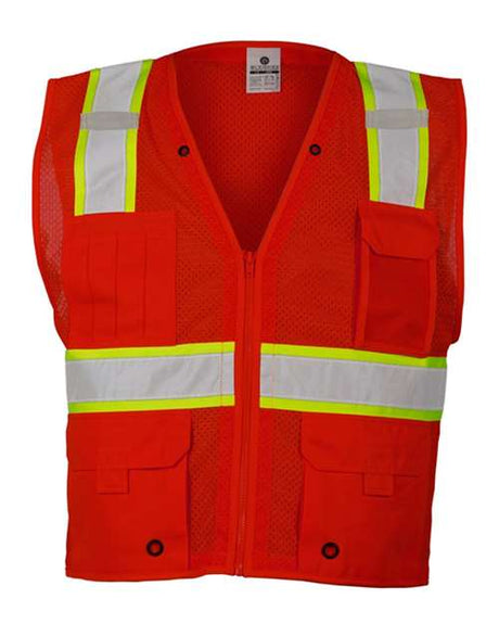 Kishigo Unisex EV Series® Enhanced Visibility Multi-Pocket Mesh Vest
