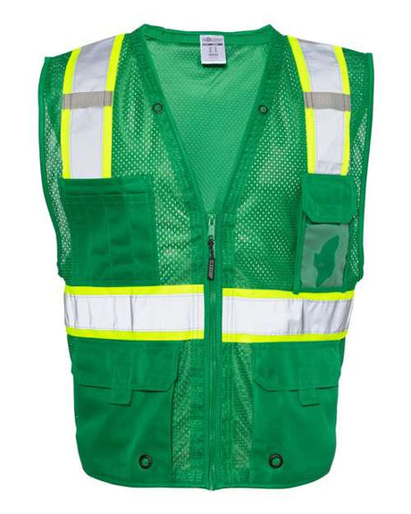 Kishigo Unisex EV Series® Enhanced Visibility Multi-Pocket Mesh Vest