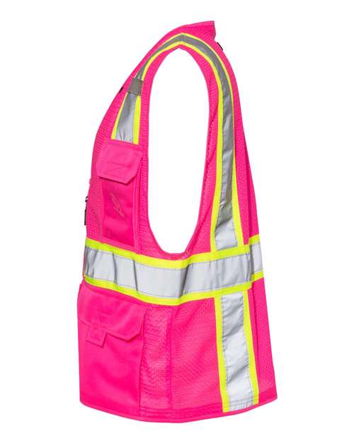 Kishigo Unisex EV Series® Enhanced Visibility Multi-Pocket Mesh Vest