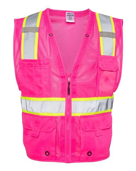 Kishigo Unisex EV Series® Enhanced Visibility Multi-Pocket Mesh Vest