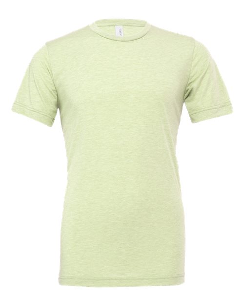 Light green Embroidery t-shirt on a white background