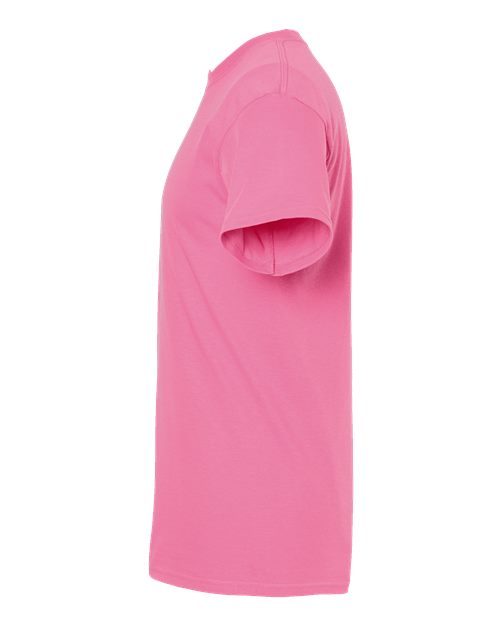 Pink Embroidery t-shirt on a white background