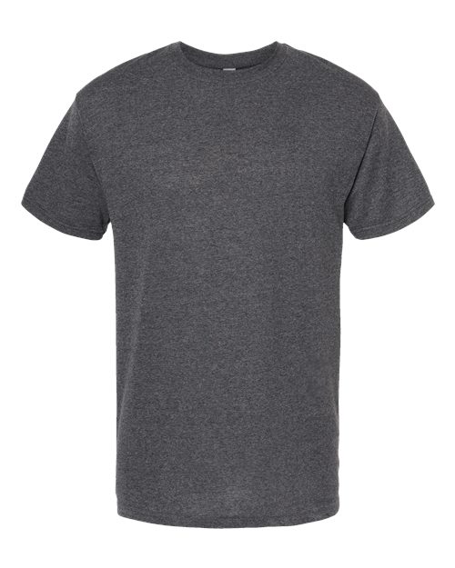 Gray Embroidery t-shirt on a white background