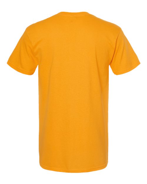 Yellow t-shirt on a white background