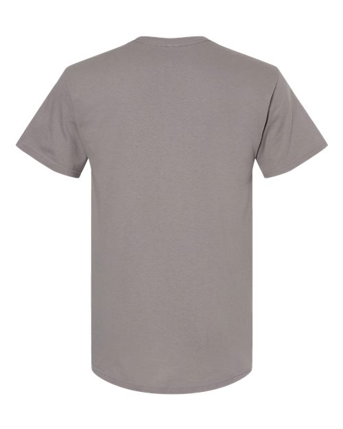 Plain gray t-shirt on a white background
