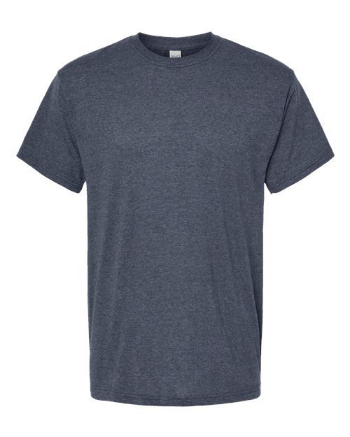 Plain dark gray t-shirt on a white background