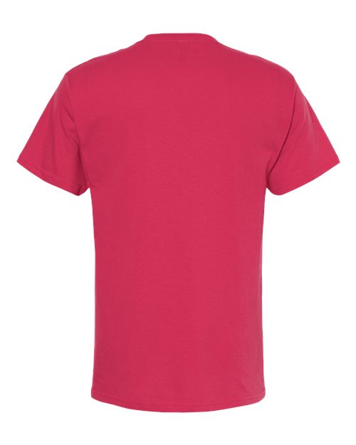 Red t-shirt on a white background