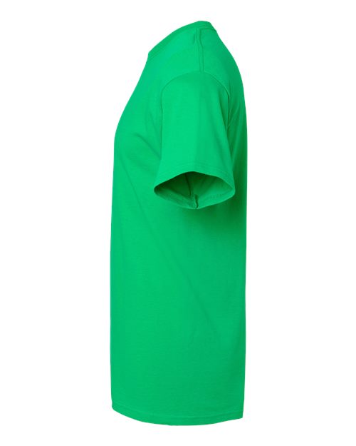 Green t-shirt on a white background