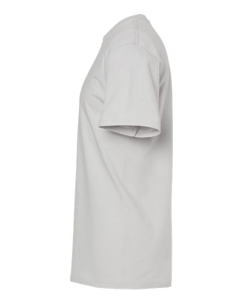 Light gray Embroidery t-shirt on a white background