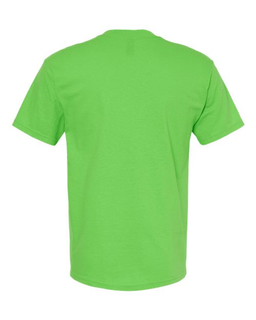 Green Embroideryt-shirt on a white background