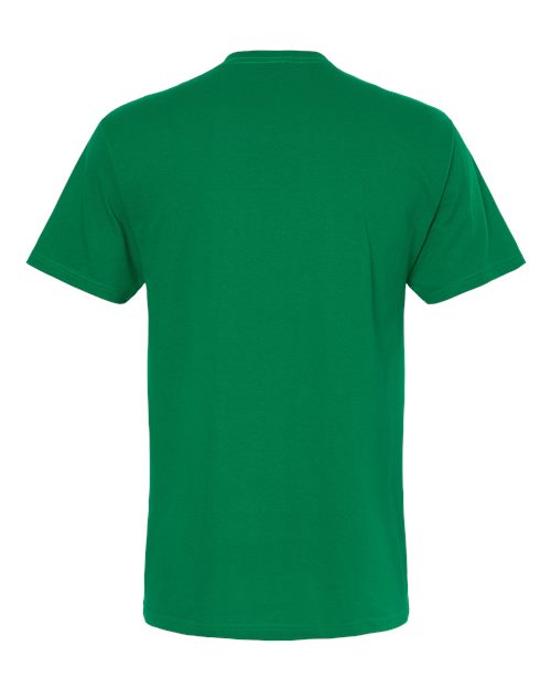 Green Embroidery t-shirt on a white background