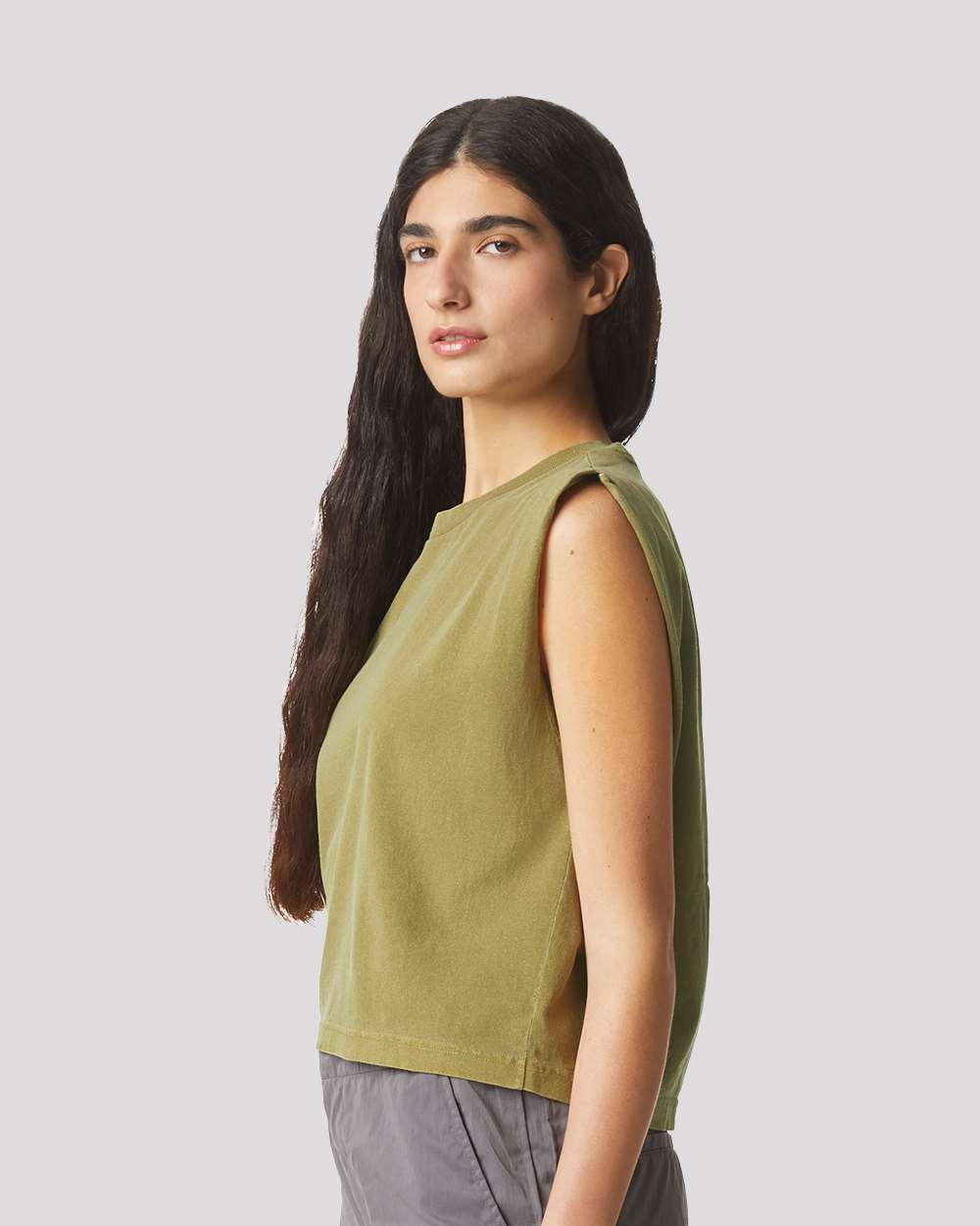 American Apparel - Garment-Dyed Women's Heavyweight Muscle Tee