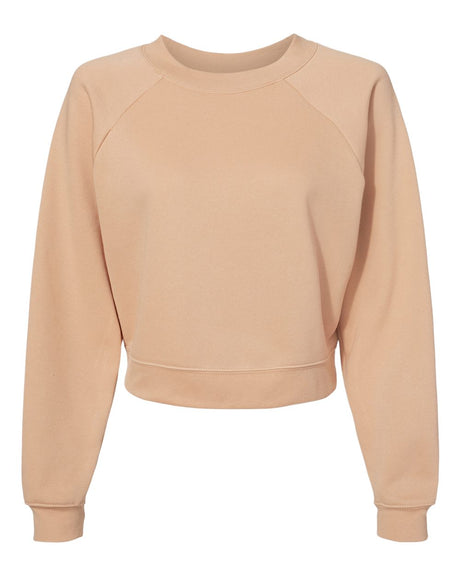 BELLA + CANVAS - Women's Raglan Pullover Fleece Crewneck