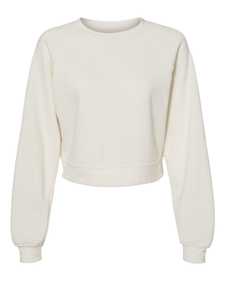 BELLA + CANVAS - Women's Raglan Pullover Fleece Crewneck