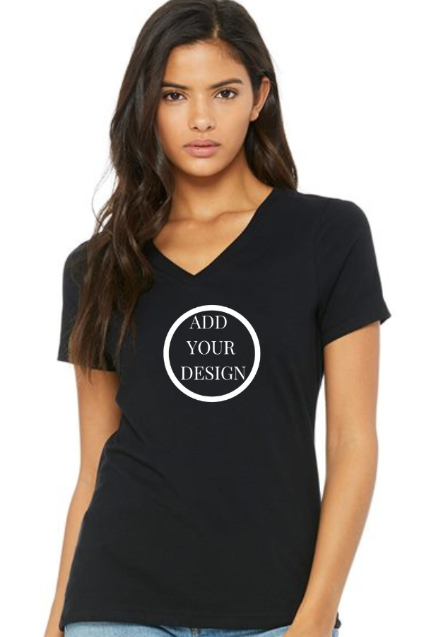 Imprint Connect-Bella + Canvas Women's Relaxed Fit V-Neck T-Shirt. Design Yours Today. Custom Screen Printing, Direct-to-film, Direct-to-Garment
Bella + Canvas Women's Relaxed Fit V-Neck T-Shirt