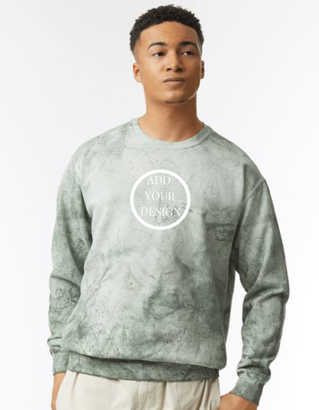 Imprint Connect-Comfort Colors - Men's Colorblast Crewneck Sweatshirt. Design Yours Today. Custom embroidery Comfort Colors - Men's Colorblast Crewneck Sweatshirt