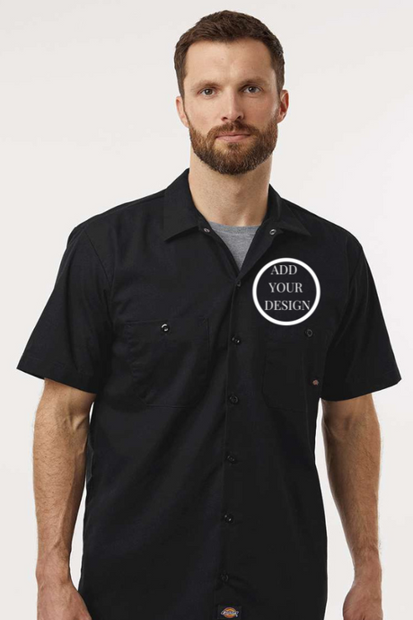 Imprint Connect-Dickies - Industrial Short Sleeve Work Shirt. Design Yours Today. Custom embroidery
Dickies - Industrial Short Sleeve Work Shirt