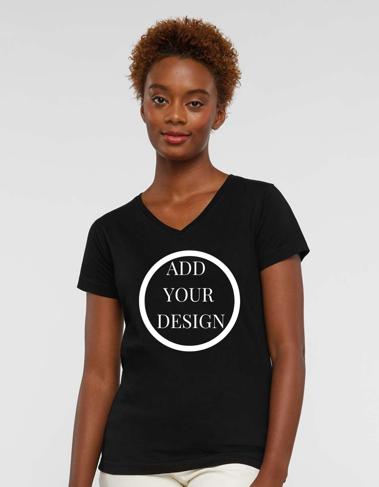 Imprint Connect-LAT - Women's Fine Jersey V-Neck Tee. Design Yours Today. Custom Screen Printing, Direct-to-film, Direct-to-Garment
LAT - Women's Fine Jersey V-Neck Tee