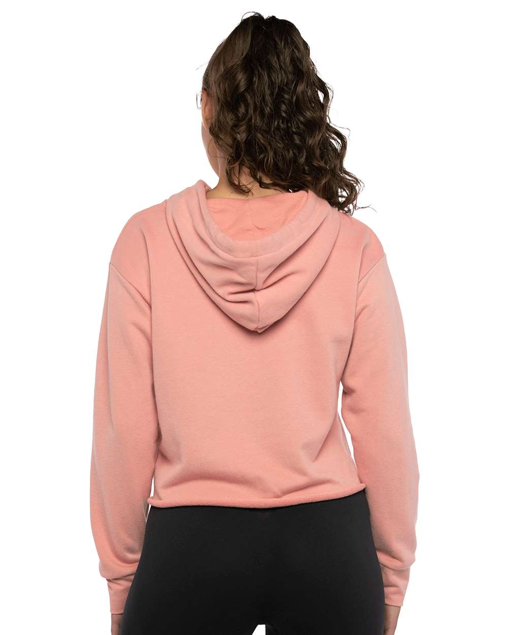 Next Level - Women's Laguna Sueded Raw Edge Crop Hoodie