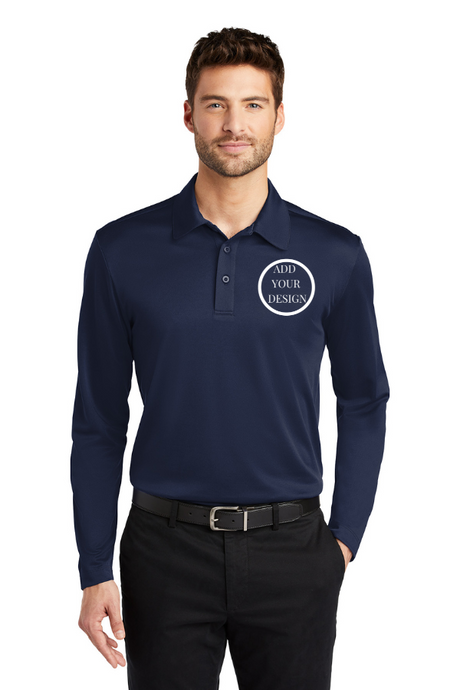 Imprint Connect- Port Authority® Men's Silk Touch™ Performance Long Sleeve Polo Design Yours Today. Custom embroidery
Port Authority® Men's Silk Touch™ Performance Long Sleeve Polo