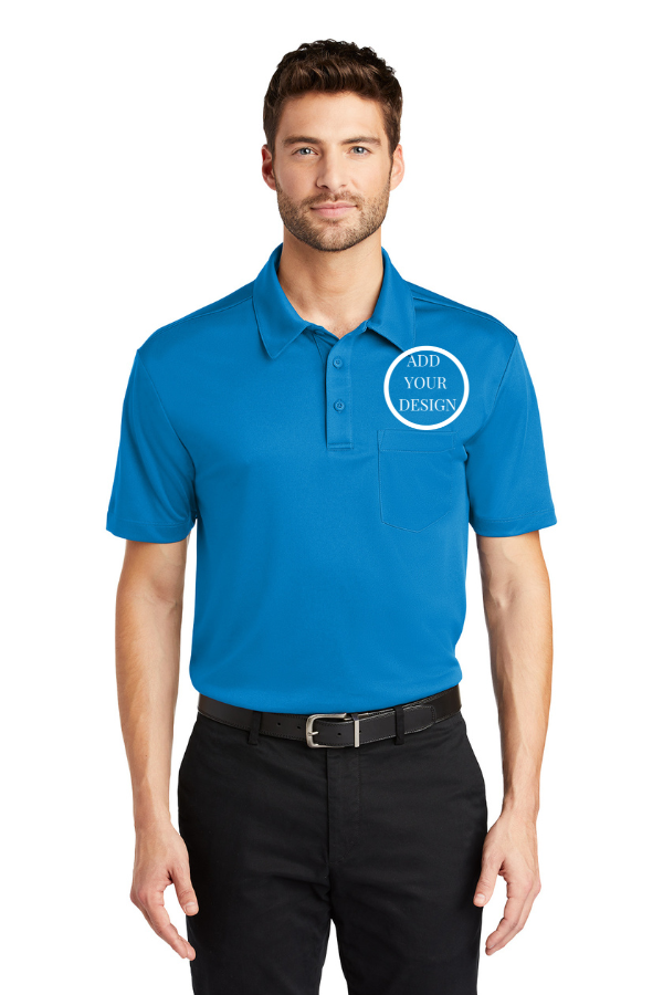 Imprint Connect- Port Authority® Men's Silk Touch™ Performance Pocket Polo Design Yours Today. Custom embroidery
Port Authority® Men's Silk Touch™ Performance Pocket Polo