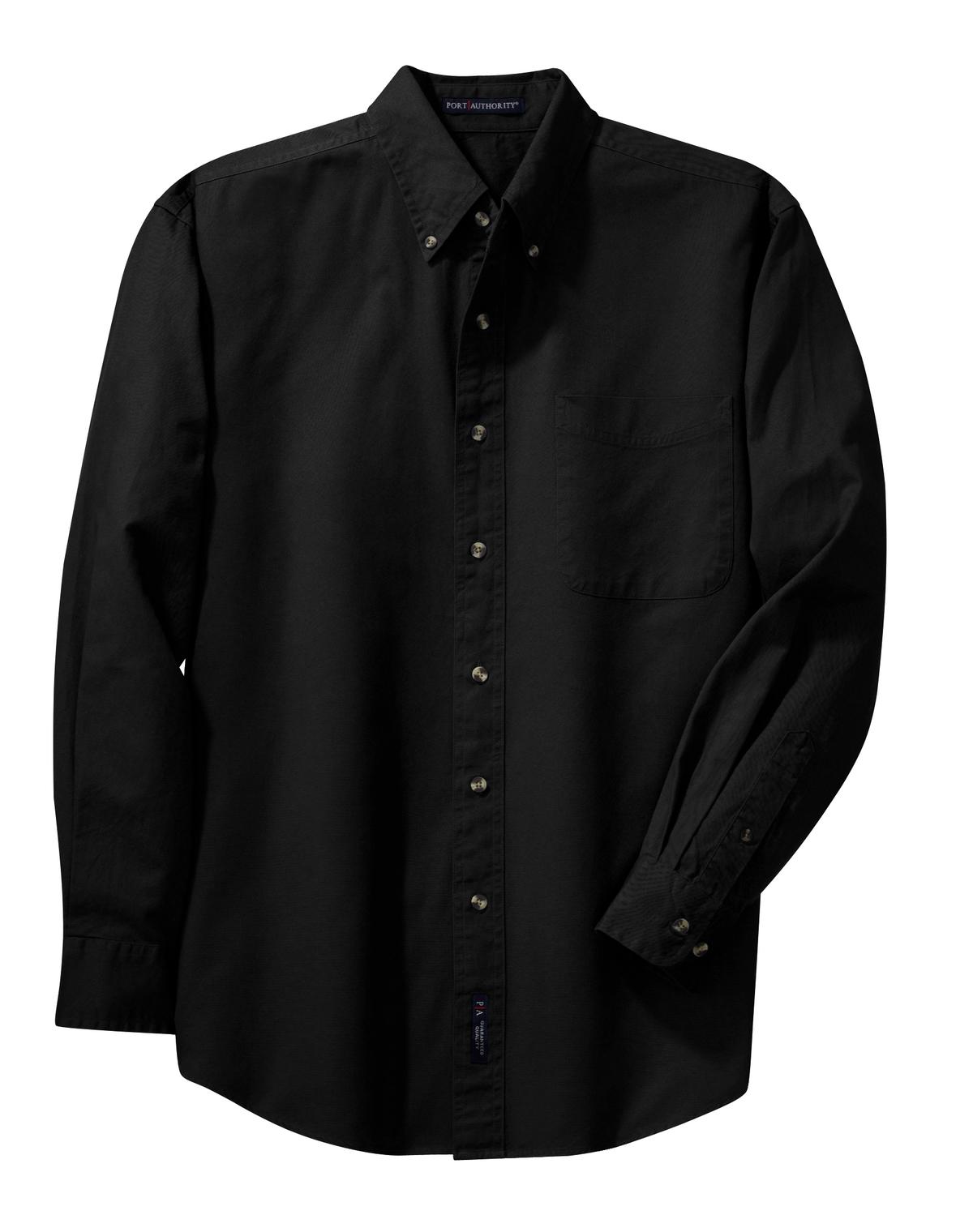 Port Authority Long Sleeve Twill Shirt.