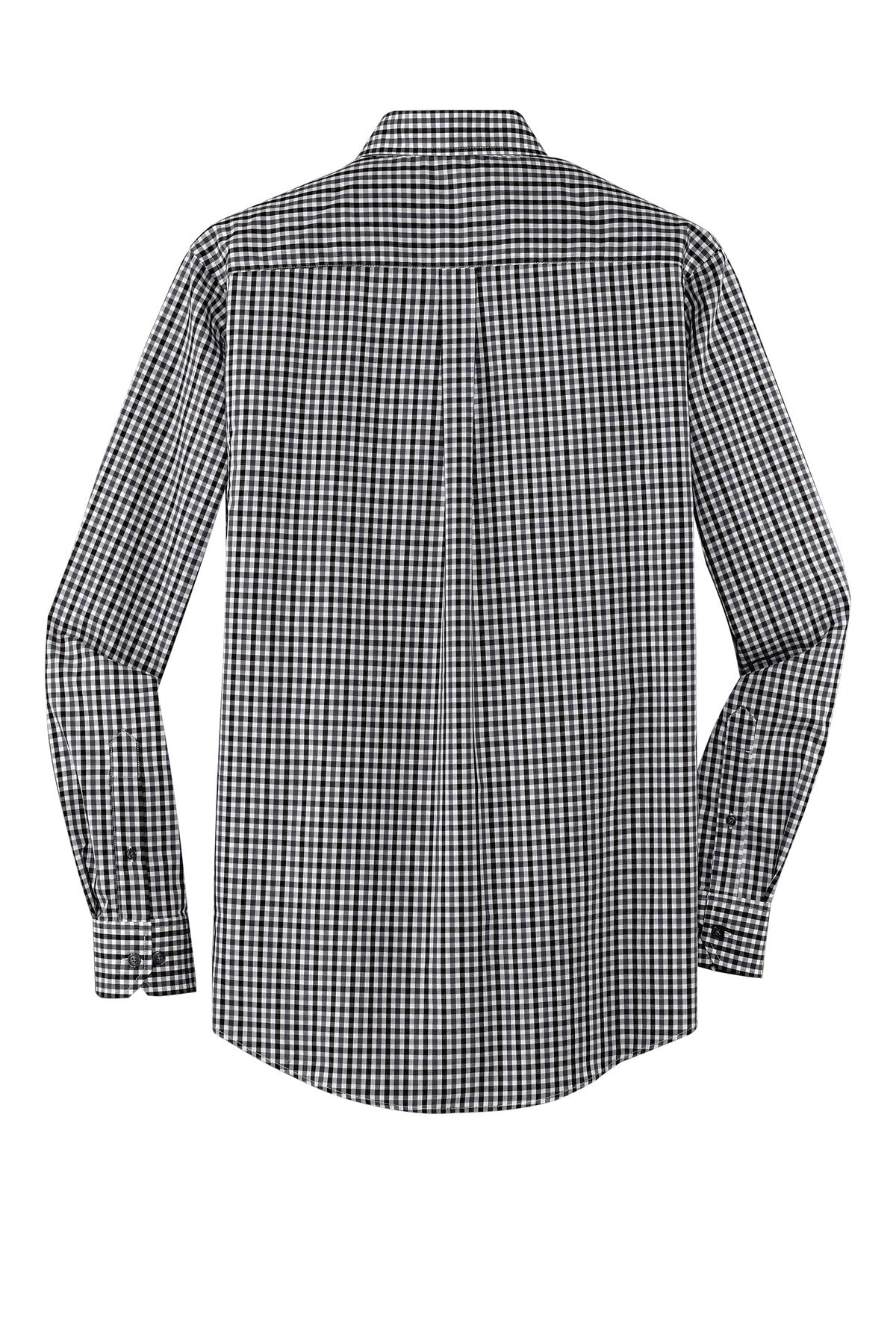 Port Authority Long Sleeve Gingham Easy Care Shirt.