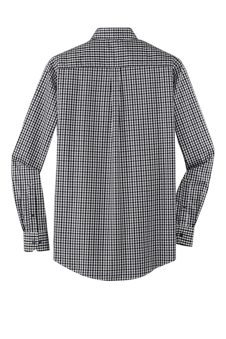 Port Authority Long Sleeve Gingham Easy Care Shirt.
