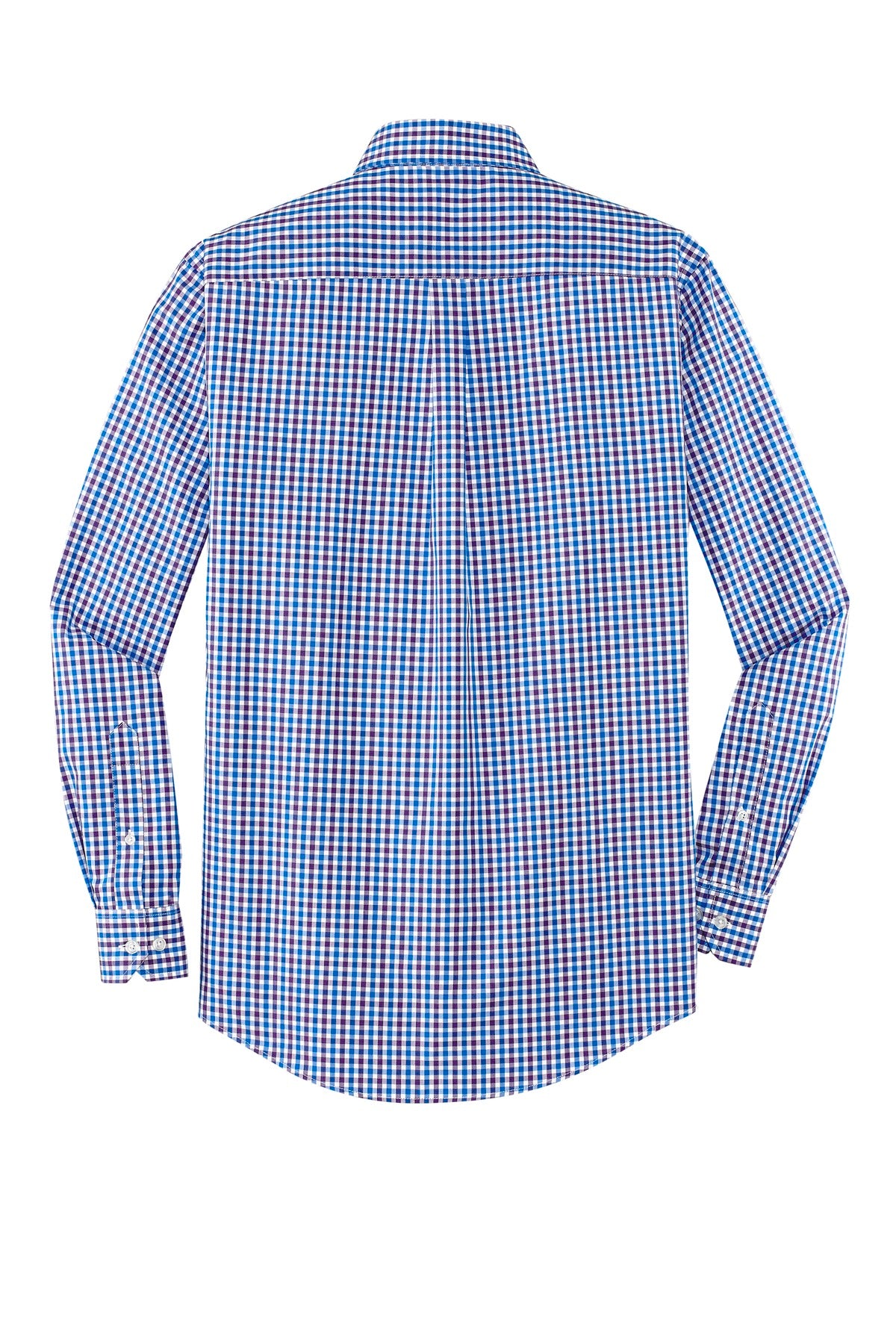Port Authority Long Sleeve Gingham Easy Care Shirt.