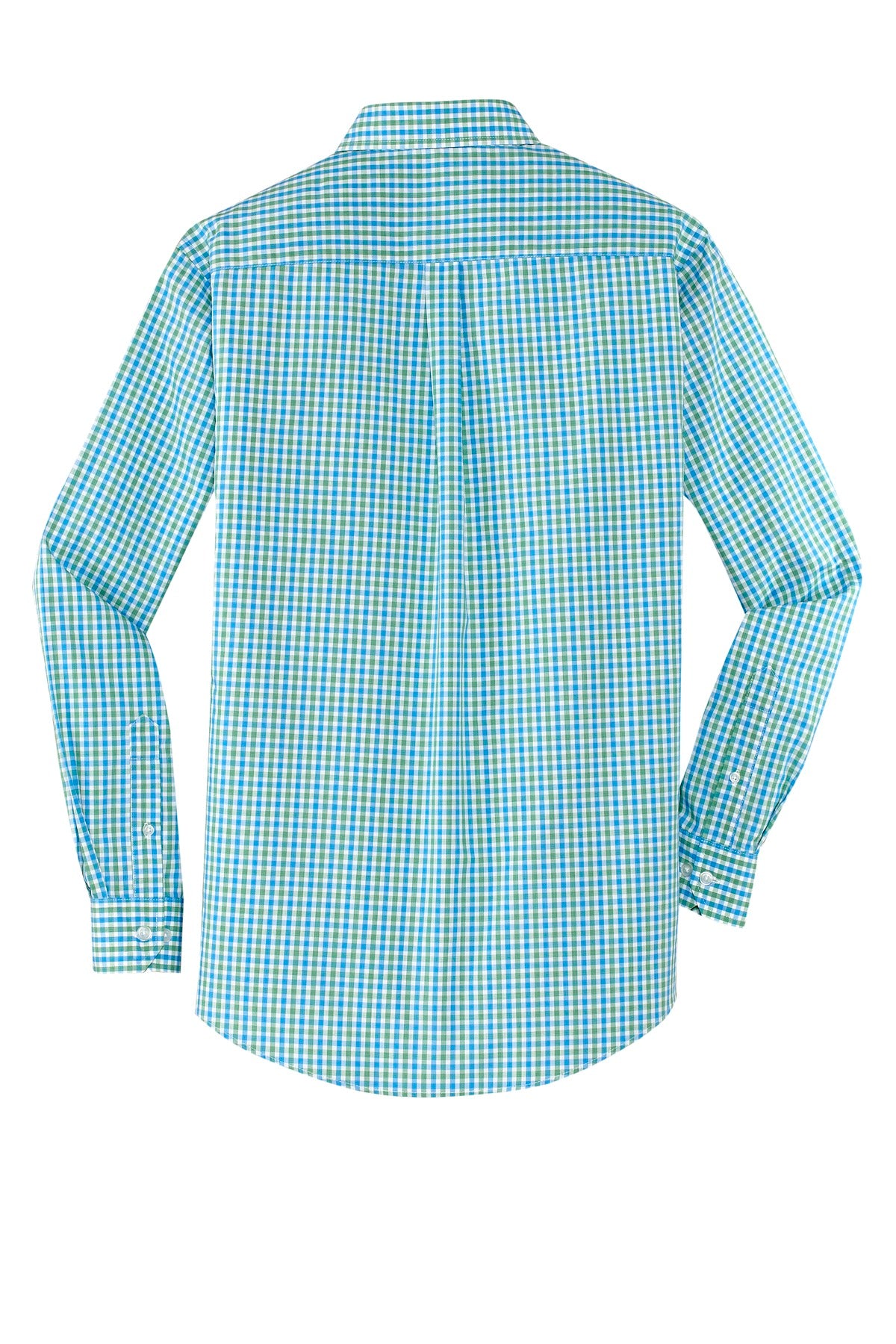 Port Authority Long Sleeve Gingham Easy Care Shirt.