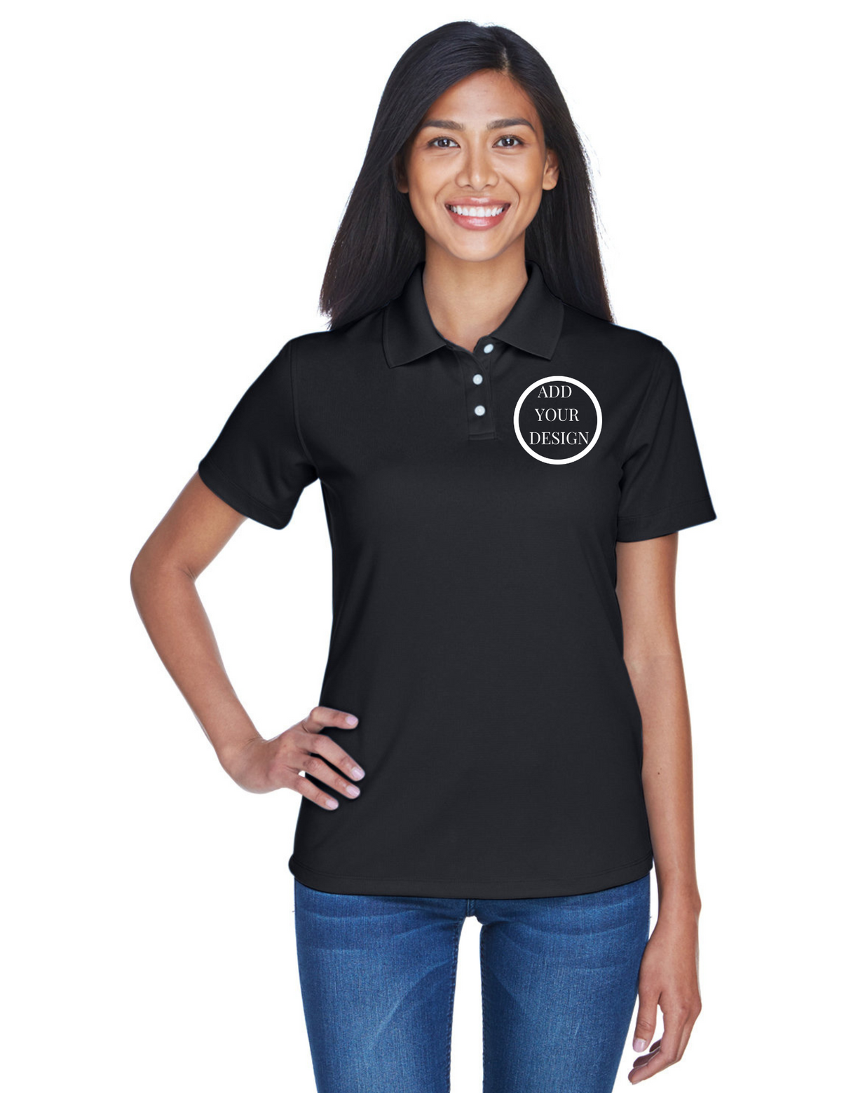 Imprint Connect - UltraClub Ladies' Cool & Dry Stain-Release Performance Polo Design Yours Today. Custom embroidery
UltraClub Ladies' Cool & Dry Stain-Release Performance Polo