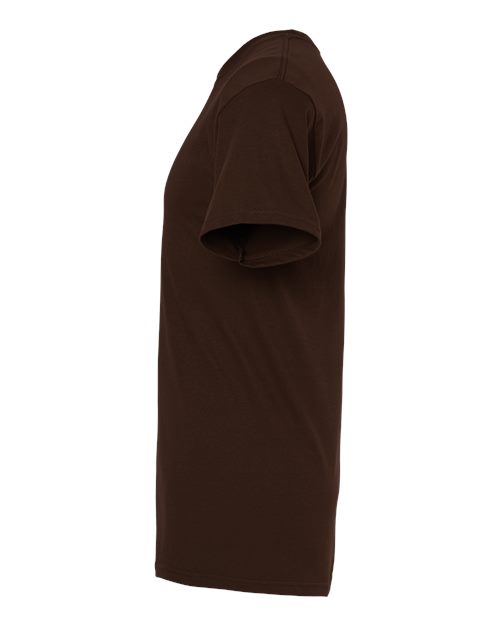 Brown Embroidery t-shirt on a white background